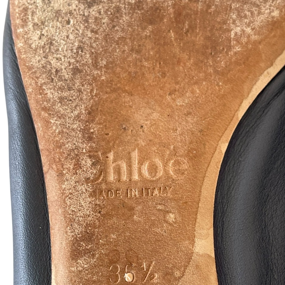 Chloé Lauren scalloped leather ballet flats Size:36.5 - Picture 5 of 5